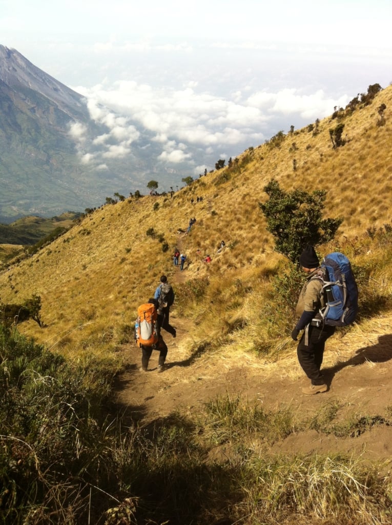 perjalanan turun gunung merbabu