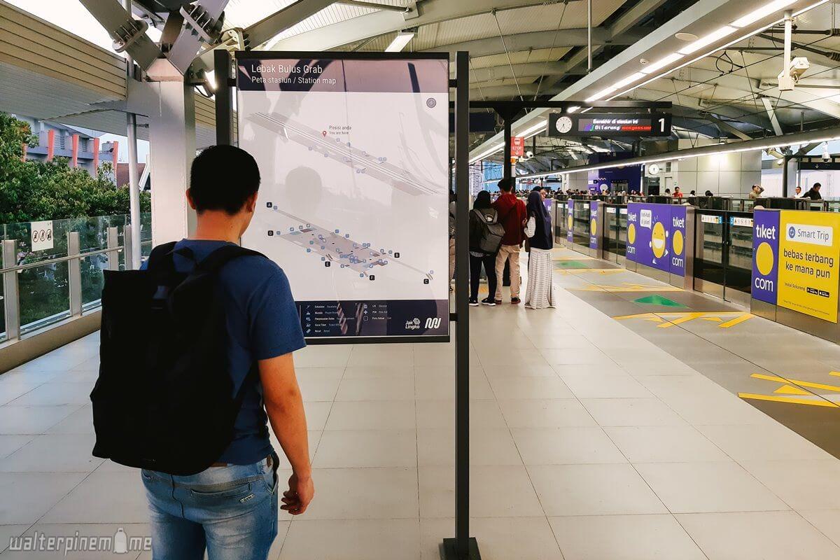 peta stasiun mrt lebak bulus