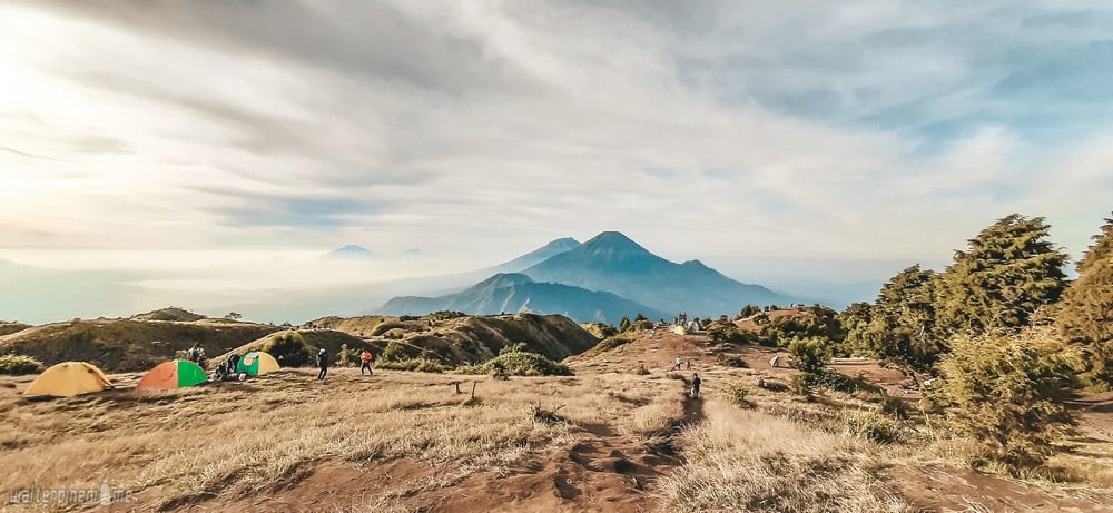 Mountain hiking in Indonesia