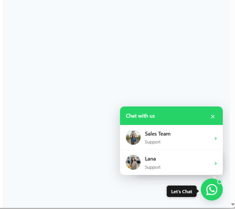Agent Popup Styles