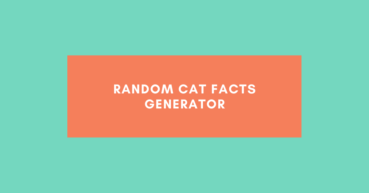 Random Cat Generator: With Single Click - Walter
