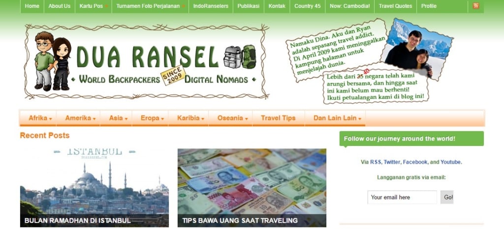 5 travel blog Indonesia - Dua Ransel